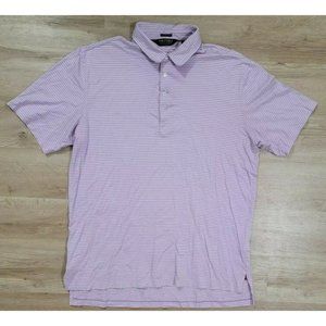 Polo Ralph Lauren Mens Shirt XL Vintage Isle Golf Striped Short Sleeve Purple